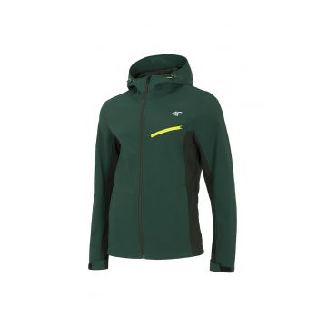 Jacheta sport barbati  model H4Z20-SFM002 - impermeabila - cu gluga - poliester-elastan - verde -