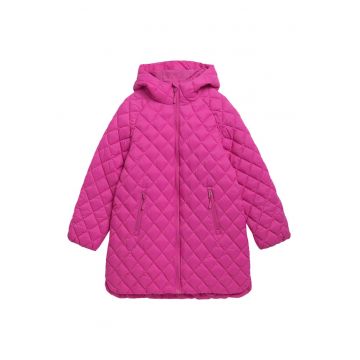 Jacheta sport copii -  4FJAW23TDJAF271 - cu gluga - doua buzunare - poliamida - roz -