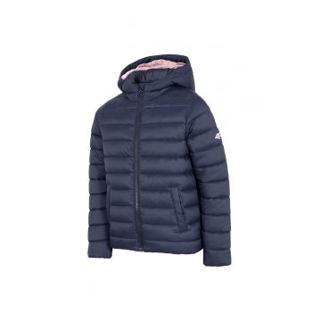 Jacheta sport copii  HJZ22-JKUDP001 - gluga integrata - poliamida - bleumarin