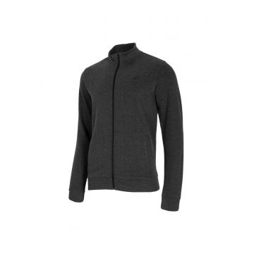 Jacheta sport  gri - bumbac - croiala regulata - fermoar complet