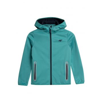 Jacheta sport  HJZ21-JSFD001 - cu gluga - poliester - turcoaz -