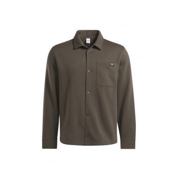 Jacheta sport  model minimalist - croiala lejera - culoare maro - bumbac