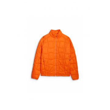 Jacheta trekking barbati  Poliester - Primaloft Silver - ultrausoara - portocalie