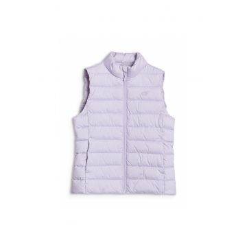 Vesta sport dama  puf sintetic - violet - croiala slim - material ripstop