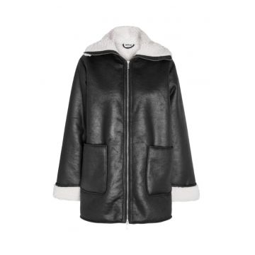 Cojoc dama -  303009427 - Piele Ecologica - Negru