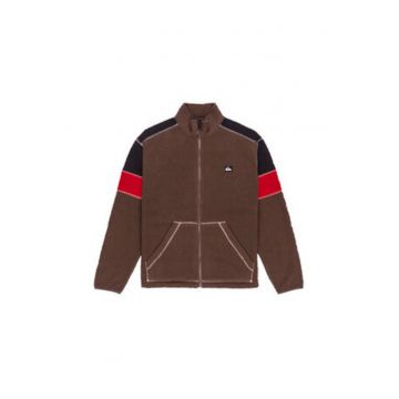 Geaca barbati -  polar - lungi - maro - poliester -