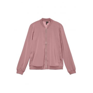 Geaca bomber Femeie -  roz - poliester reciclat