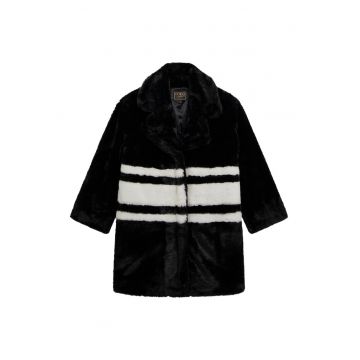 Geaca copii -  Futro fetita - negru - plastic -