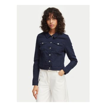 Geaca dama -  denim - bleumarin - bumbac/viscoza - maneca lunga