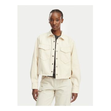 Geaca de blugi pentru dama -  crem - denim/bumbac