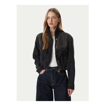 Geaca de blugi pentru dama -  negru - bumbac - Negru