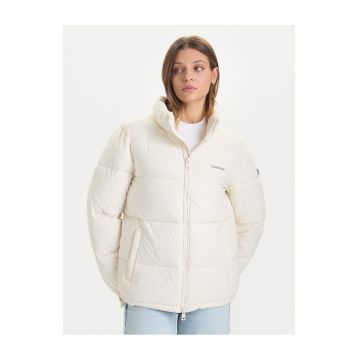 Geaca de iarna -  bej - poliester - regular fit