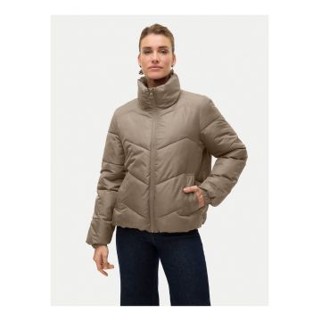 Geaca de iarna -  bej - sintetic - regular fit -