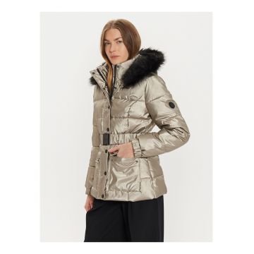 Geaca de iarna dama -  auriu - regular fit - poliamida