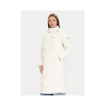 Geaca de iarna dama -  bej - sintetic - regular fit -