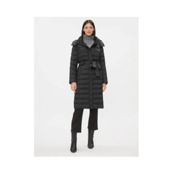 Geaca de iarna dama -  negru - sintetic - regular fit -