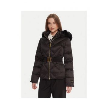 Geaca de iarna dama -  negru - sintetic - regular fit -