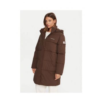 Geaca de iarna dama -  regular fit - maro - sintetic -