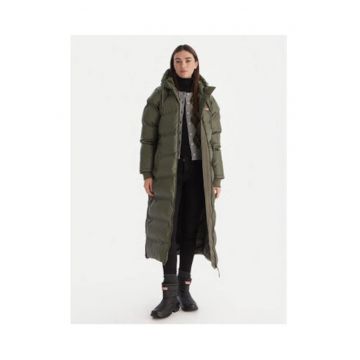 Geaca de iarna dama -  verde - poliester - regular fit -