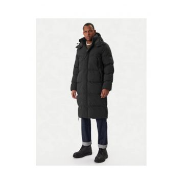 Geaca de iarna - G-Star Raw - neagra - material sintetic - gluga detasabila - lungime sub genunchi -