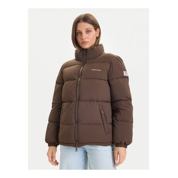 Geaca de iarna -  regular fit - maro - poliester -