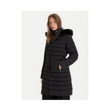 Geaca de puf dama -  neagra - poliester - regular fit -