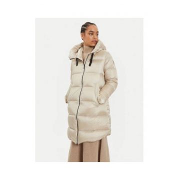 Geaca de puf pentru dama -  bej - regular fit - poliamida -