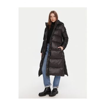 Geaca de puf pentru femei -  plastic - negru - M INTL -