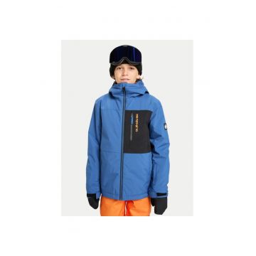 Geaca de snowboard copii -  poliester - albastru