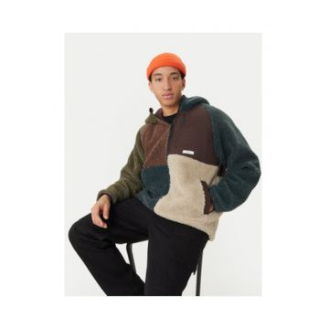 Geaca de tranzitie barbati -  reversibil - gluga - multicolor - poliamida -