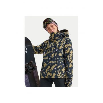 Geaca snowboard femeie -  negru - sintetic - multicolor -