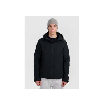 Geaca softshell barbati  rezistenta la vant - membrana NeoDry 5000 - neagra - micropolar