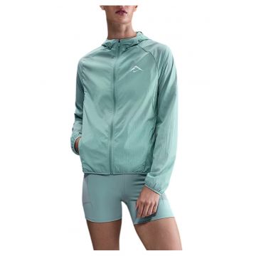 Jacheta alergare dama  Trail Repel FW 2025 - Verde deschis