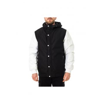 Jacheta Barbat  Poliester - Negru/Alb - Alb/Negru