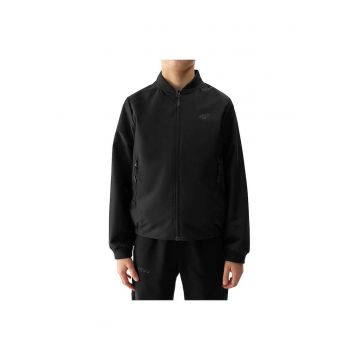 Jacheta casual copii  hidrofob - 2 buzunare - poliester - negru