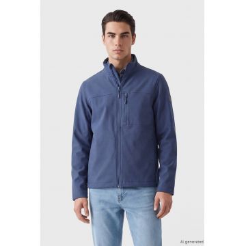 Jacheta cu buzunare multiple - Albastru cobalt