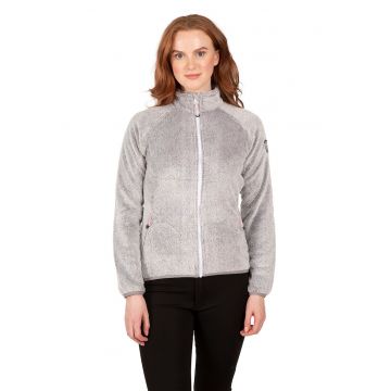 Jacheta din material fleece cu fermoar pentru drumetii Telltale - Gri deschis melange
