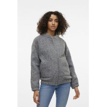 Jacheta regular fit cu inchidere cu capse - Gri