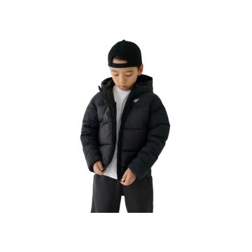 Jacheta sport copii -  sintetic - negru