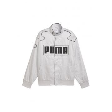 Jacheta supradimensionata unisex cu logo - Negru/Alb murdar