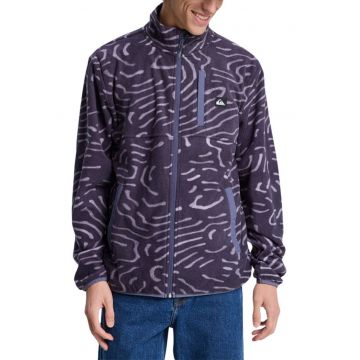 Jacheta usoara de fleece cu imprimeu abstract No Destination
