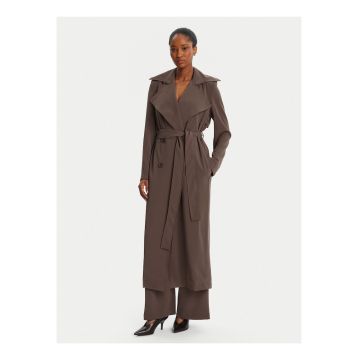 Palton dama -  casual - maro - poliester -