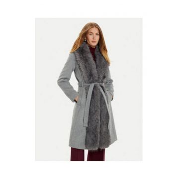 Palton dama -  gri - poliester - casual -