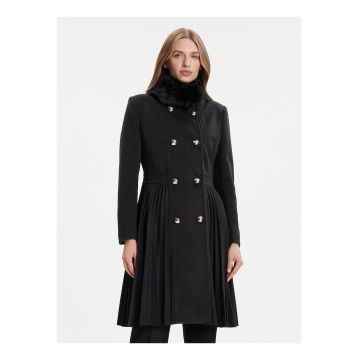 Palton de tranzitie -  negru - poliester - casual -