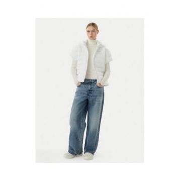 Vesta dama -  Emporio Armani - impermeabila - gluga - alb - poliester -
