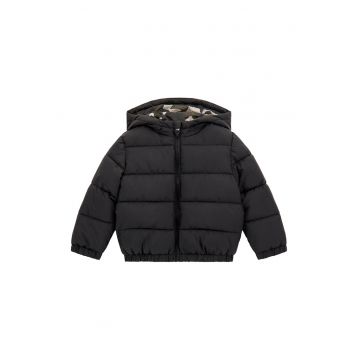 Geaca de iarna copii -  neagra - poliester - croiala regular fit -