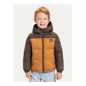 Geaca de iarna copii -  portocalie - nailon - regular fit -