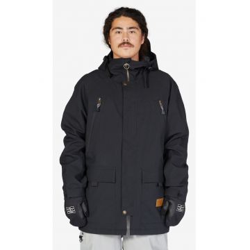 Geaca de iarna regular fit uni cu fermoar