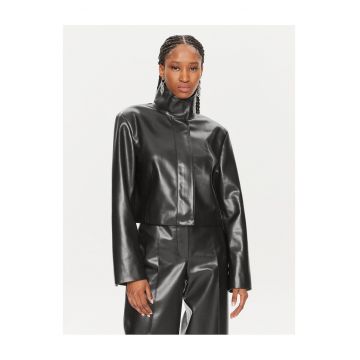 Geaca de piele -  negru - dama