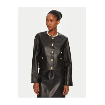 Geaca de piele -  negru - dama -
